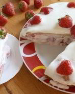 Чизкейк из творога с ягодами