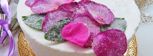 чизкейк клубничная роза. Шаг 8