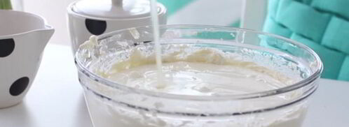 чизкейк с персиками. Шаг 2