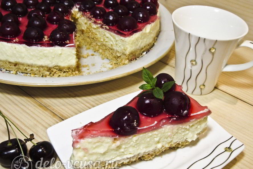 Рецепт чизкейка с вишней