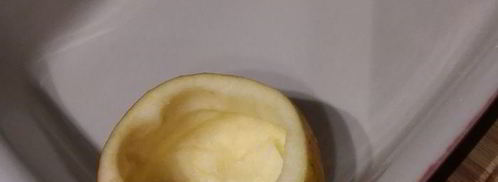 чизкейк в яблоке. Шаг 2