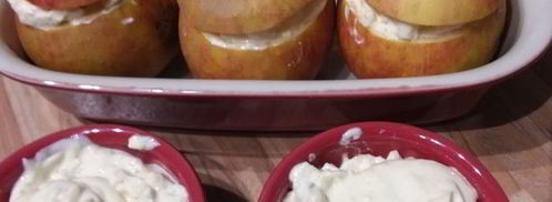 чизкейк в яблоке. Шаг 4