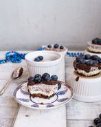 Чизкейки с лавандой и голубикой