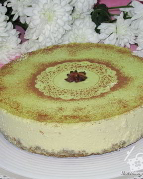 Диетический яблочно-творожный чизкейк