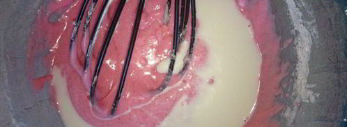 холодный розовый чизкейк. Шаг 3