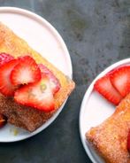 Клубничный чизкейк в лаваше с творогом