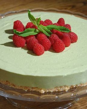 Кокосовый чизкейк на зеленом чае