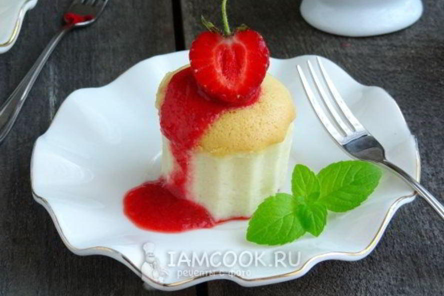 Рецепт порционного ванильного чизкейка