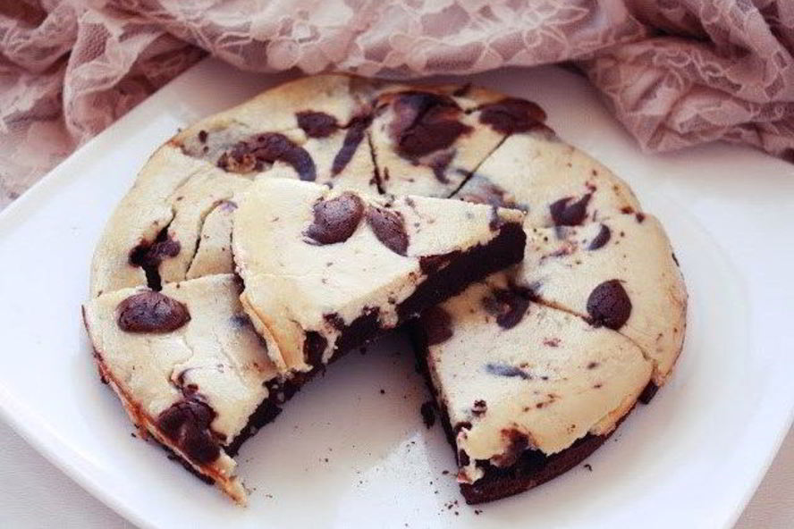 Рецепт шоколадна-бананового брауни-чизкейк