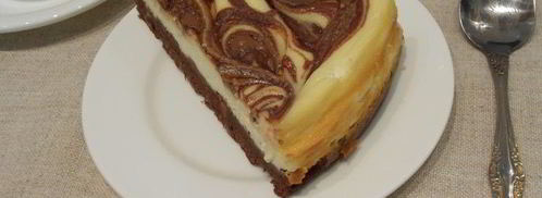 шоколадный чизкейк мраморный. Шаг 8