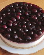 Творожный чизкейк с вишней без выпечки