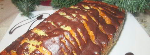 апельсиново-карамельный кекс в шоколадной глазури. Шаг 7