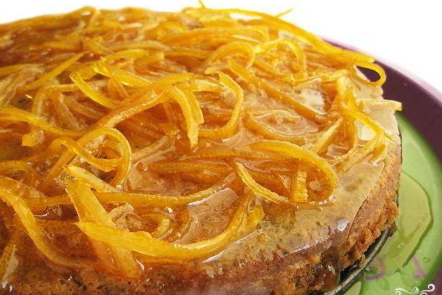 Рецепт апельсинового кекса с маком