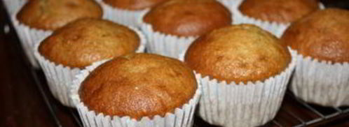 банановые капкейки с корично-медовым кремом. Шаг 6