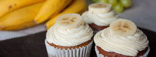 банановые капкейки с корично-медовым кремом. Шаг 8