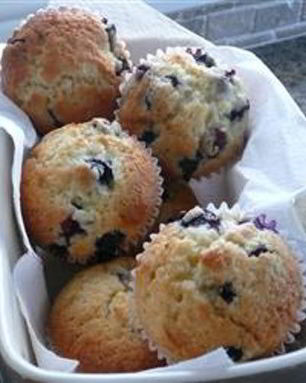 Черничные кексы ко дню святого Валентина