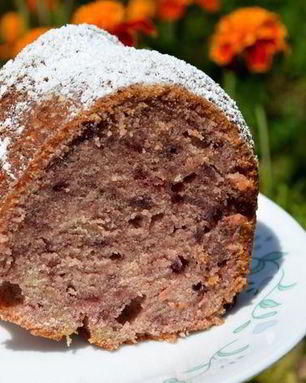 Ежевичный джемовый кекс