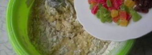 имбирный кекс с изюмом и цукатами без сахара. Шаг 5