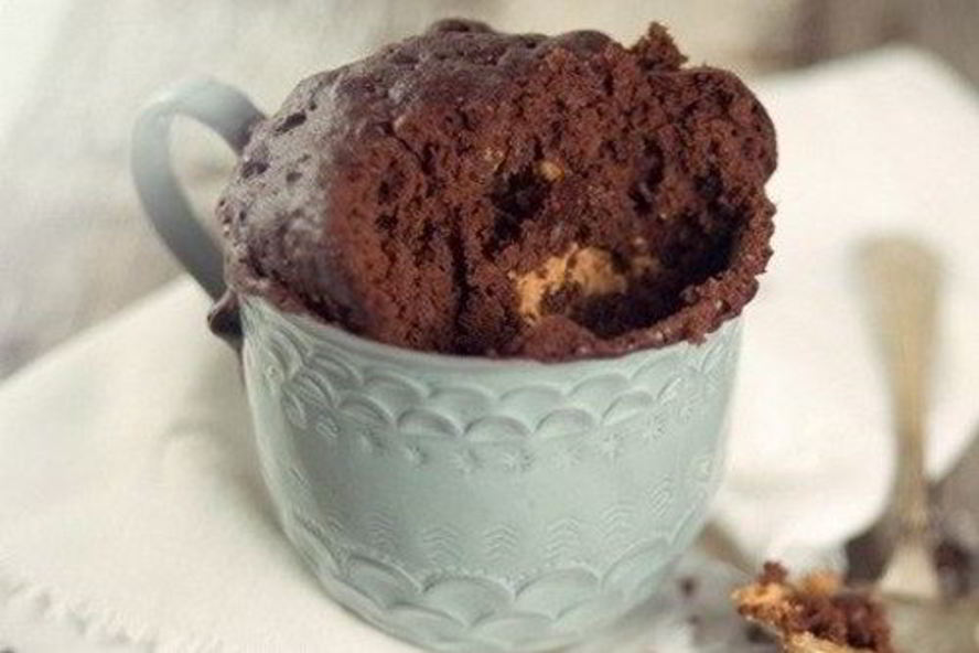 Рецепт кекса из пасты nutella в микроволновке