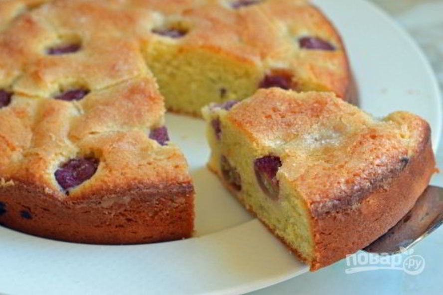 Рецепт кекса с виноградом