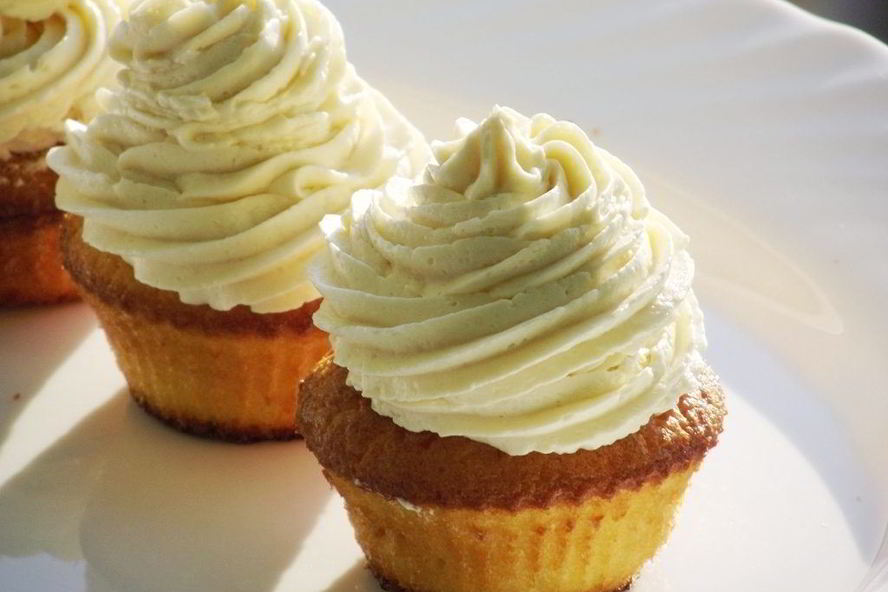 Рецепт кексиков с кремом