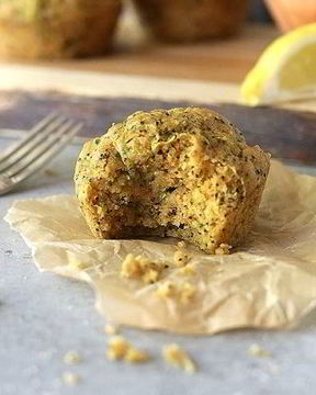 Лимонные кексы с цукини