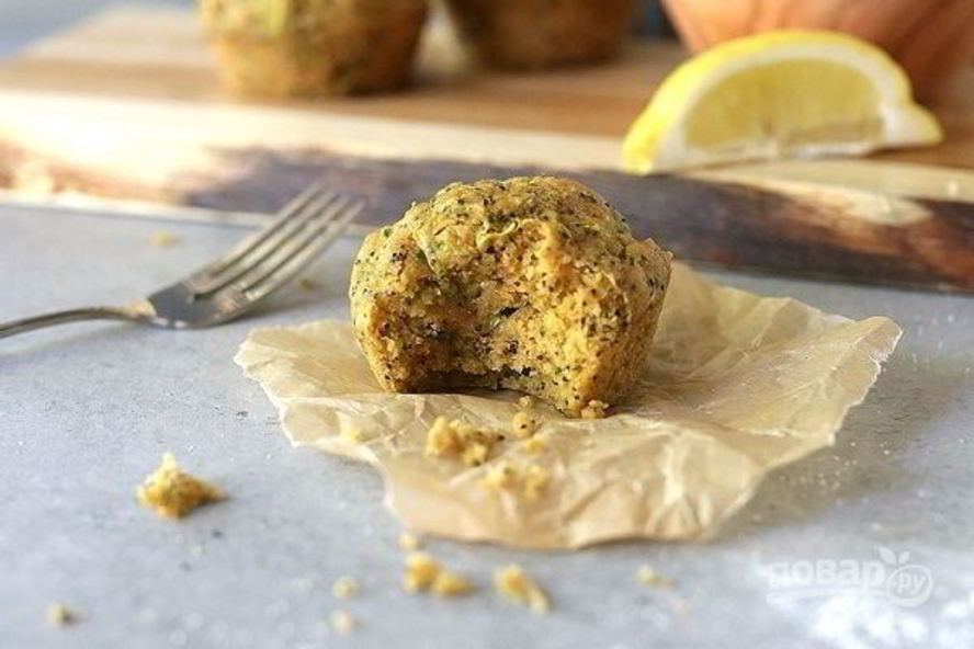 Рецепт лимонных кексов с цукини