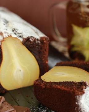 Польский шоколадно-грушевый кекс