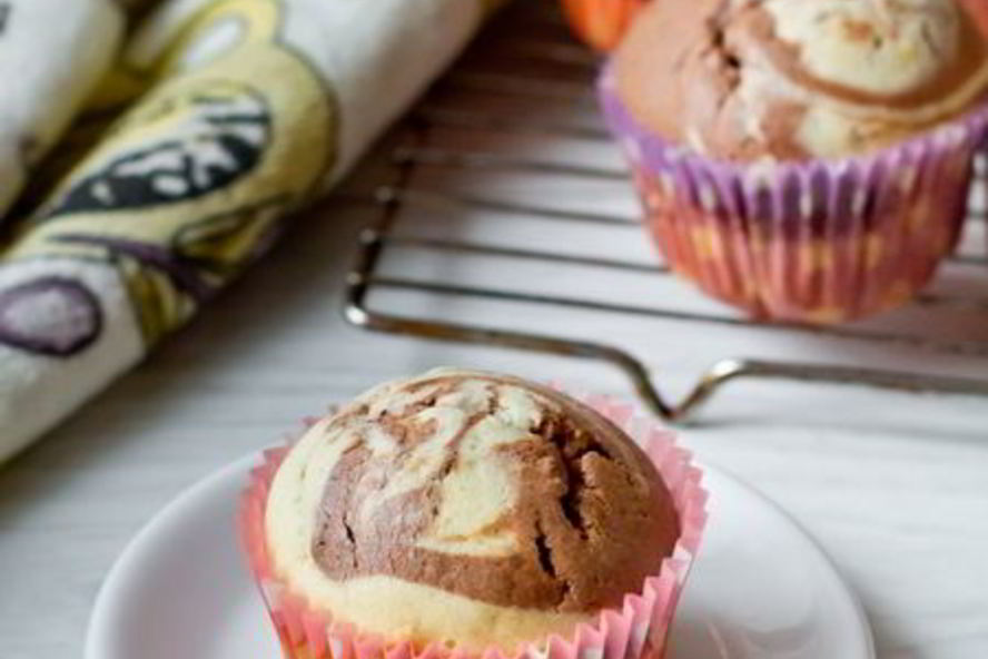 Рецепт шоколадна-лимонных мраморные кексы