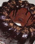 Шоколадно-вишневый кекс