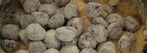 творожный кекс с вишней. Шаг 4