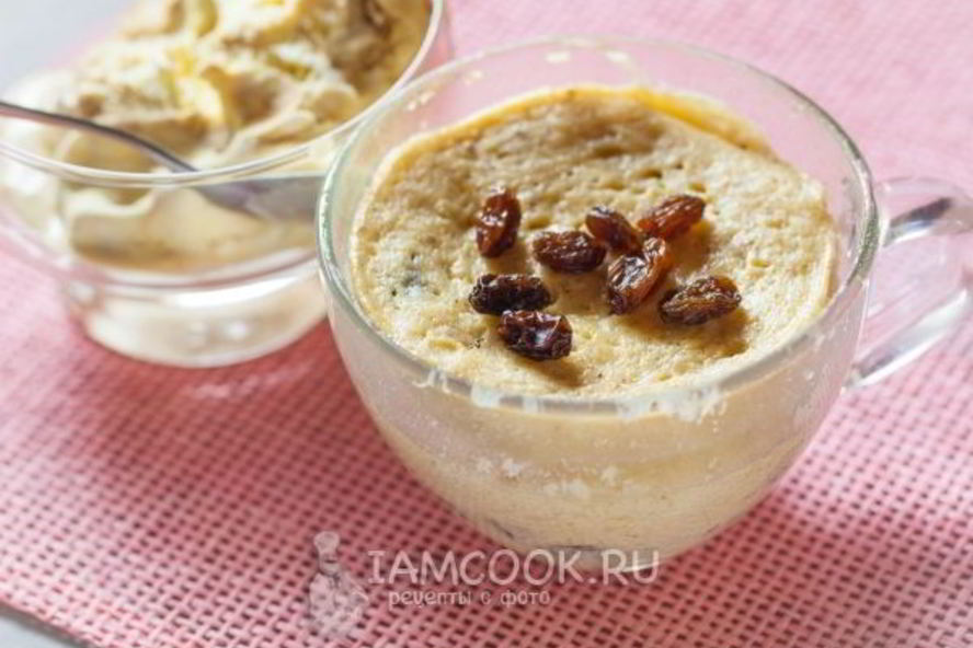 Рецепт творожного кекса в микроволновке