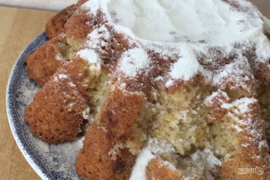 Рецепт творожного лимонно-банановый кекс