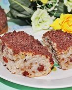 Воздушный кекс на кефире с изюмом