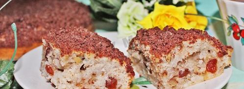 воздушный кекс на кефире с изюмом. Шаг 14