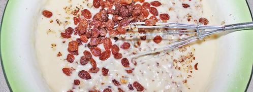 воздушный кекс на кефире с изюмом. Шаг 8