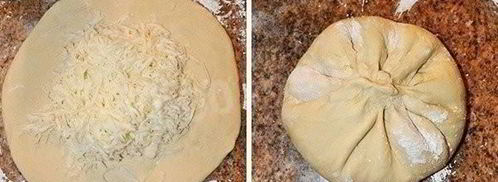 мегрельские хачапури с сулугуни. Шаг 4