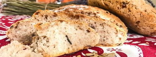 хлеб на ночной опаре с карамелизированным луком. Шаг 3