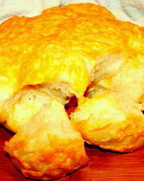 Обезьяний хлеб с сыром и чесноком