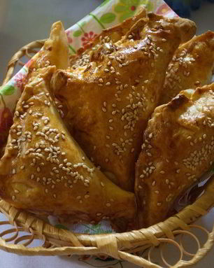 Конвертики из бездрожжевого слоеного теста