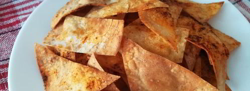 чипсы из лаваша с копченой паприкой. Шаг 5