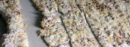 чипсы из лаваша со сметаной и сыром. Шаг 3