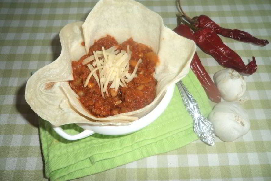 Рецепт фасоли с фаршем и лавашиком