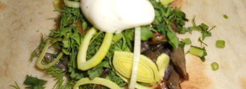 грибы в лаваше. Шаг 4