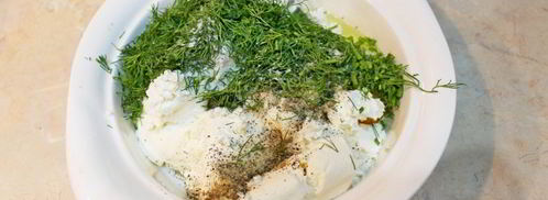 конвертики из лаваша с творогом. Шаг 2