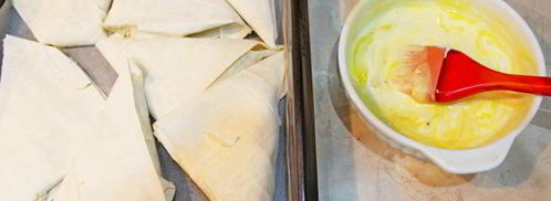 конвертики из лаваша с творогом. Шаг 7