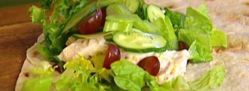 кулечки из лаваша с курицей и зеленью. Шаг 6