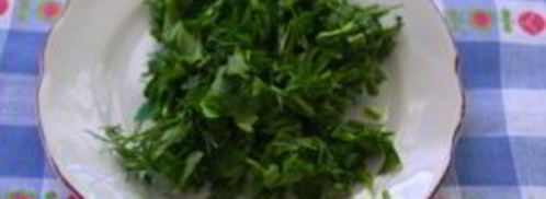 лаваш с брынзой и зеленью. Шаг 2