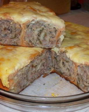 Лаваш с фаршем в мультиварке