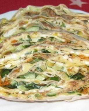 Лаваш с консервой